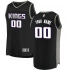 Camiseta Custom 0 Sacramento Kings Statement Edition Negro Nino